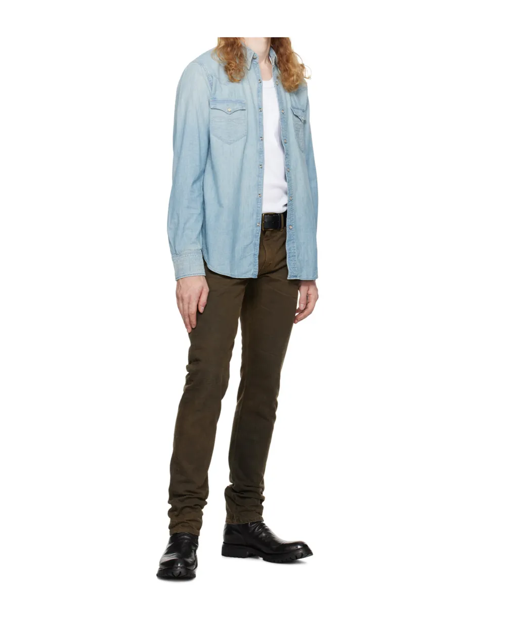 Classic Collar Denim Shirt