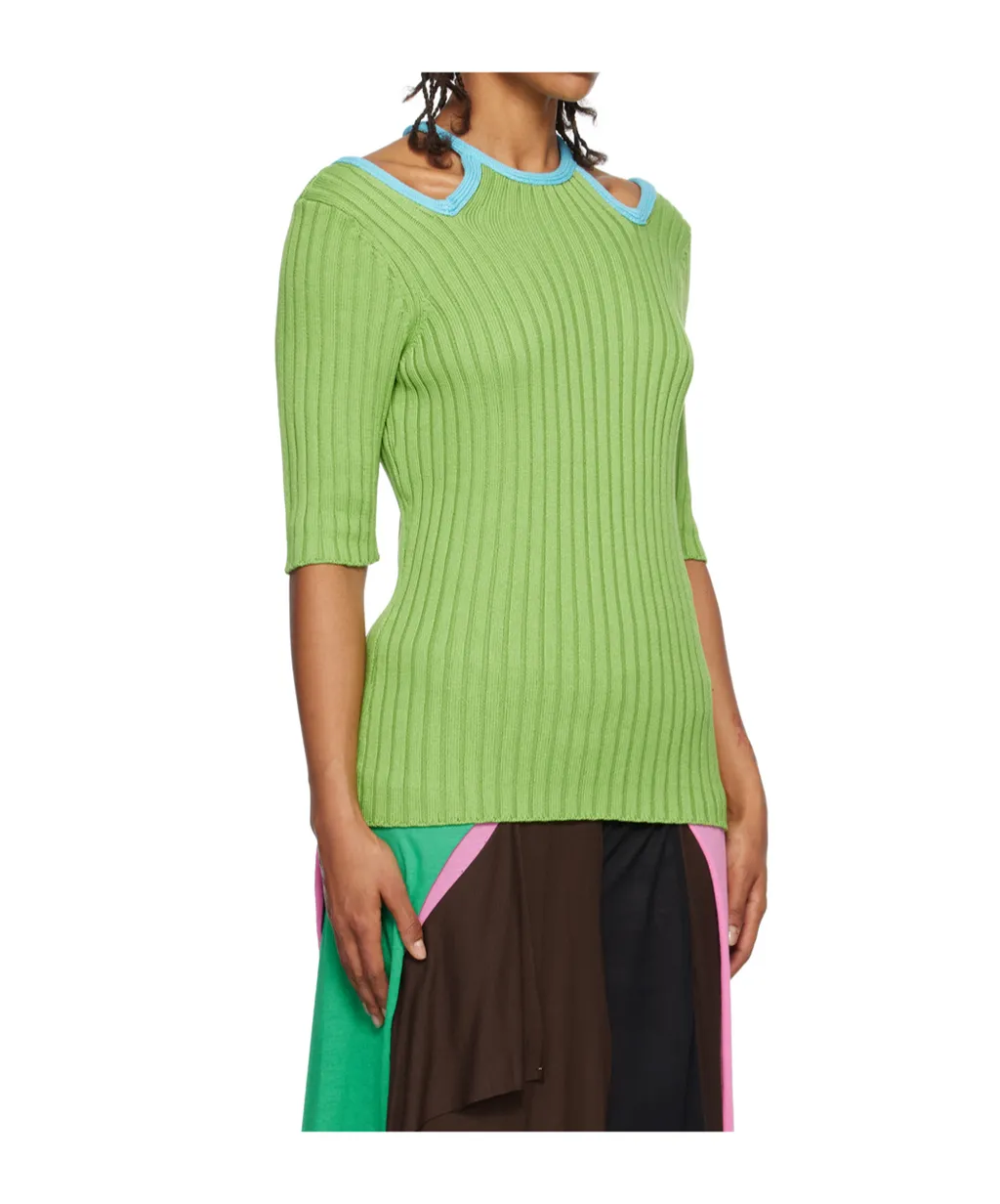 Shoulder Cutout Sweater