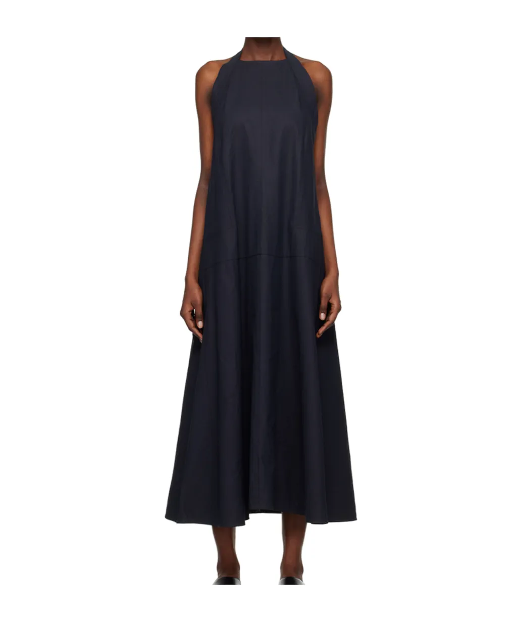 Open-Back Flared Long Dress
