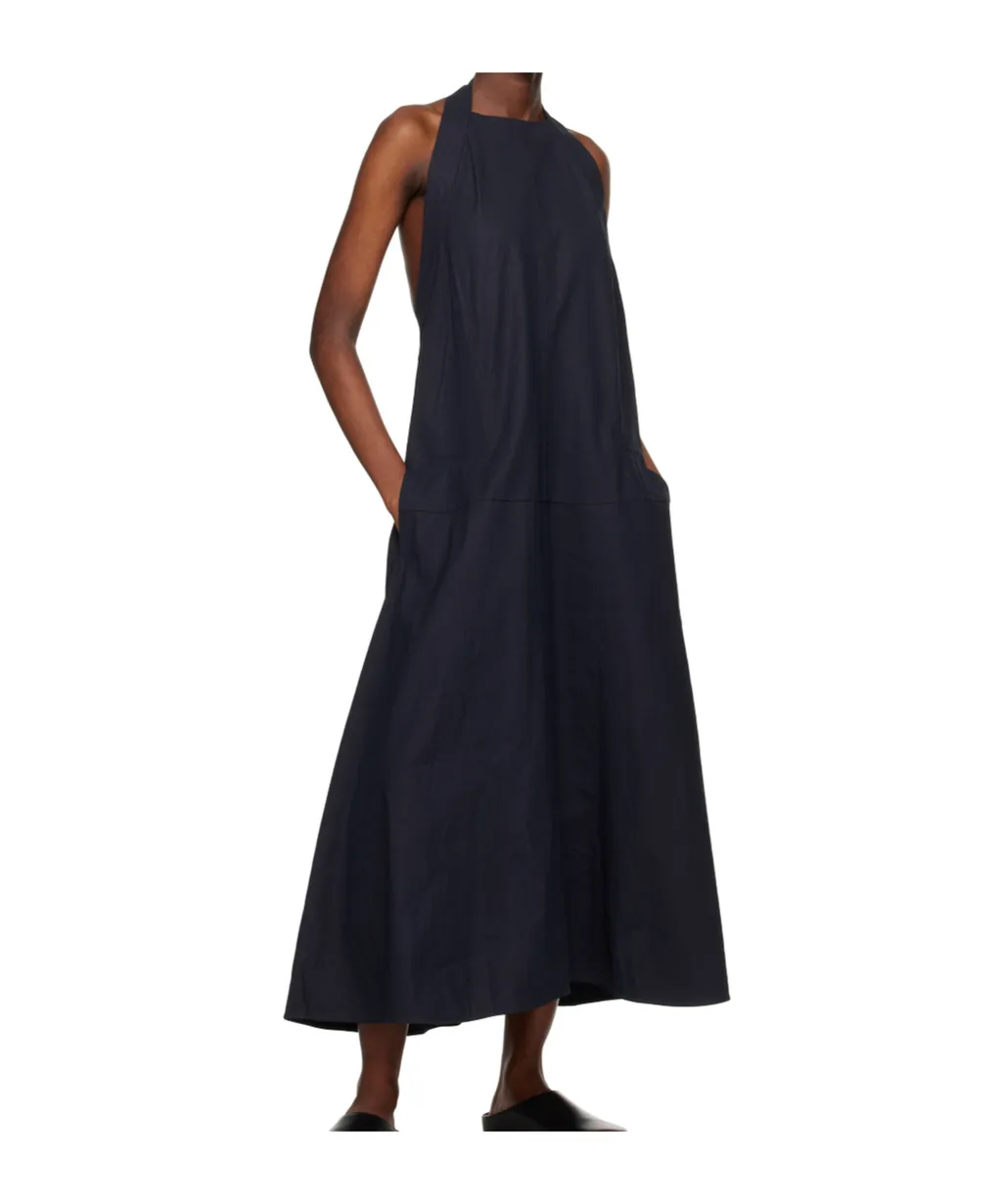 Open-Back Flared Long Dress