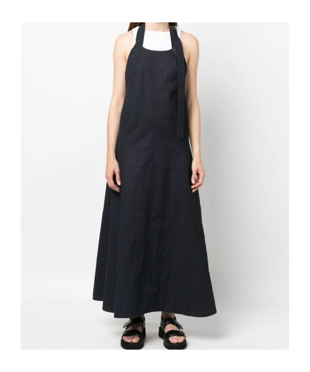 Open-Back Flared Long Dress