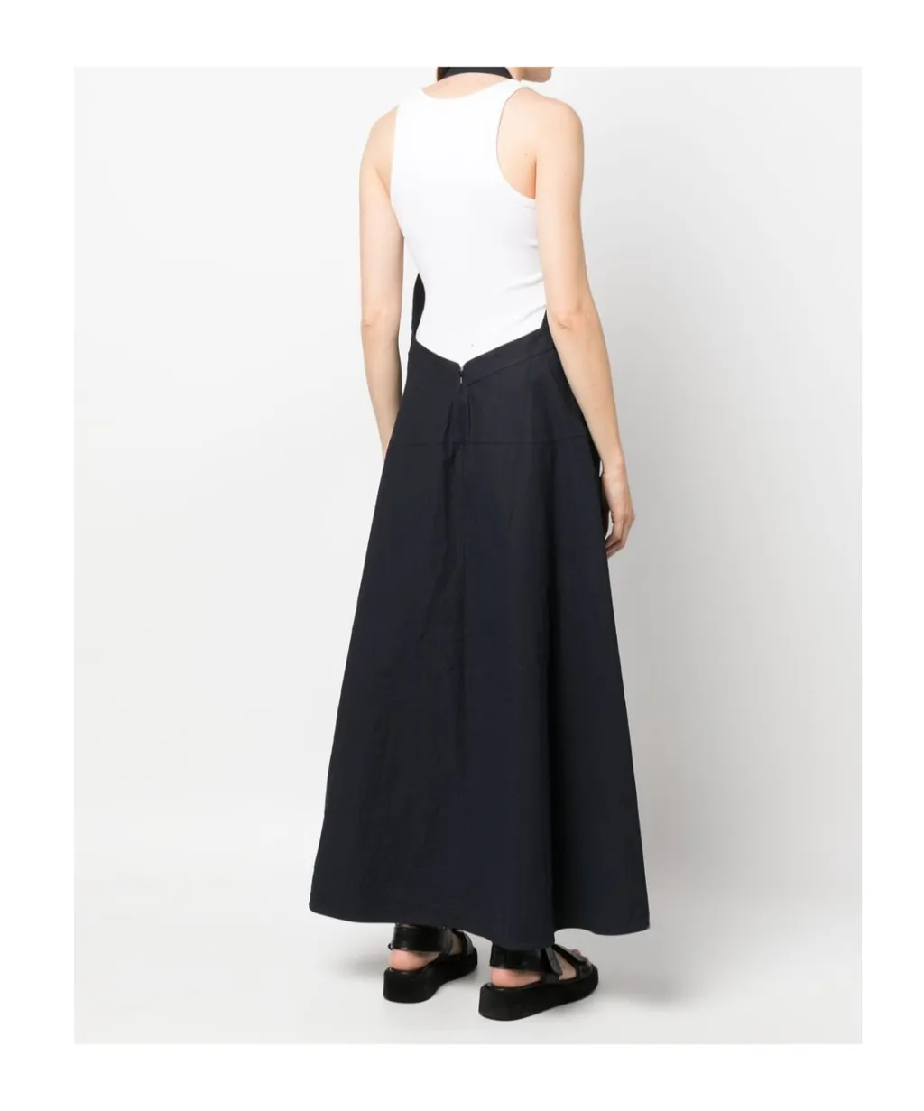 Open-Back Flared Long Dress