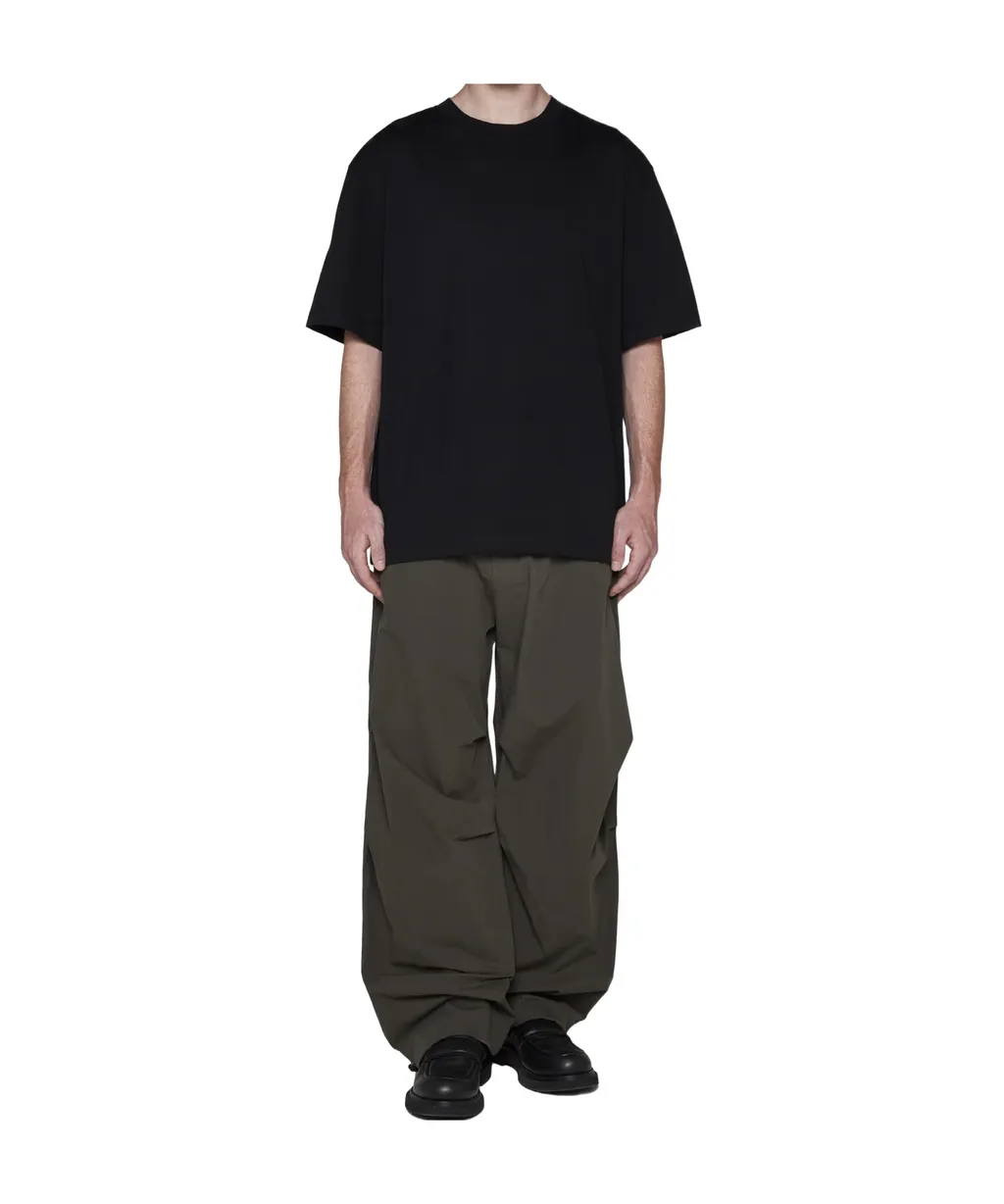 Studio Nicholson Lay Logo Detailed Crewneck T-Shirt