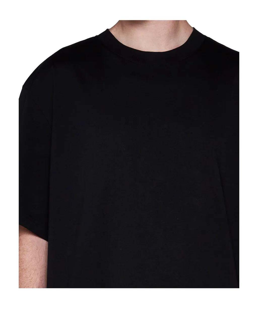 Studio Nicholson Lay Logo Detailed Crewneck T-Shirt