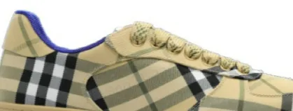 Burberry Checked Lace-Up Sneakers