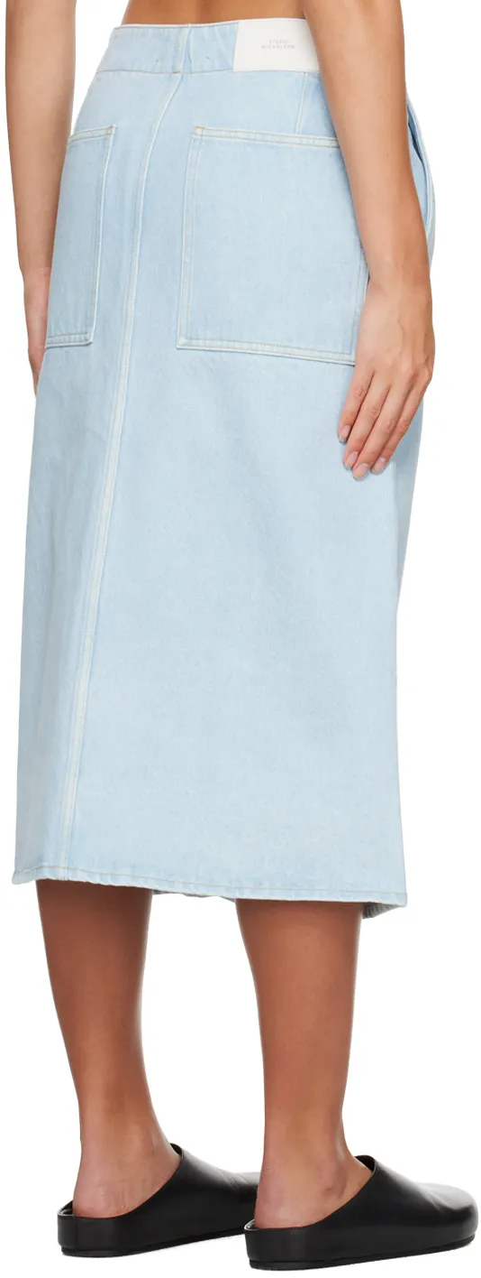 A-Line Denim Cotton Skirt