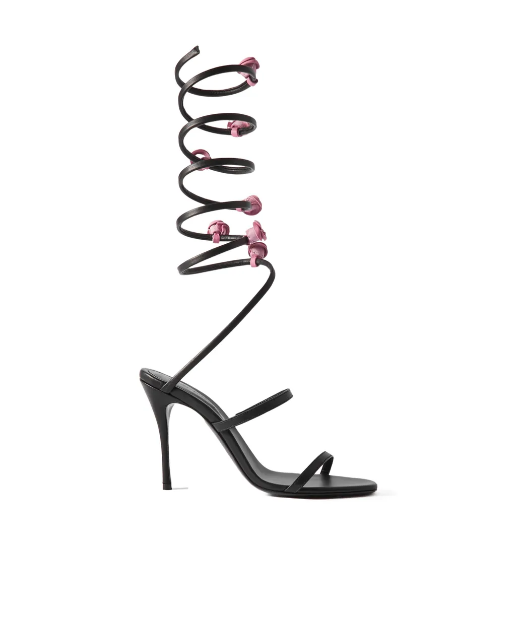 Long Spira Open-Toed Heels Sandals