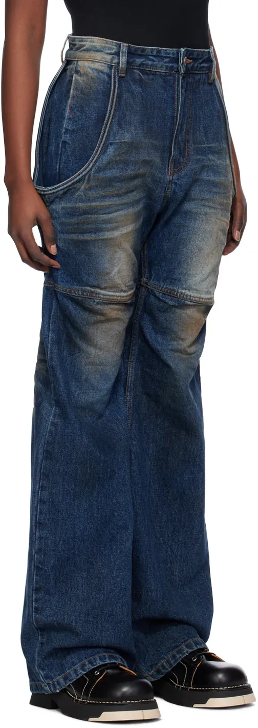 Wire Mid-Rise Wide-Leg Jeans