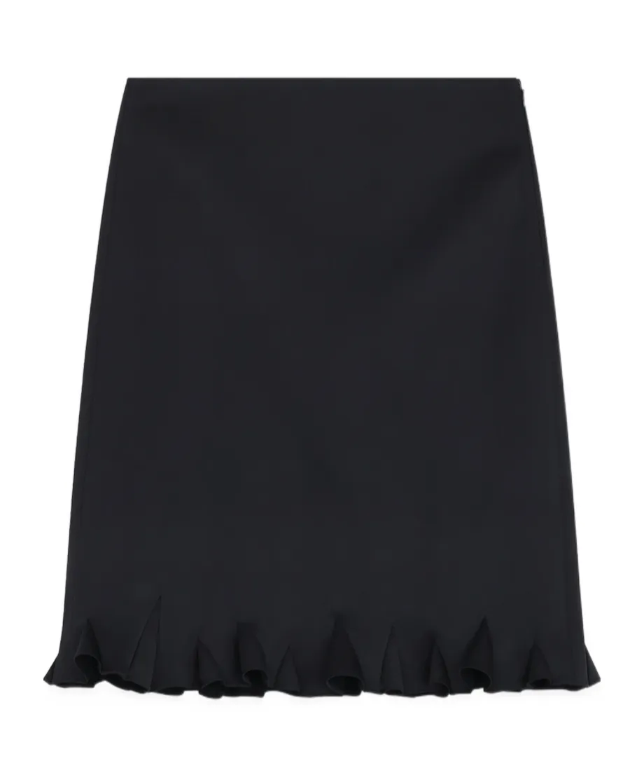 Ruffle-Hem Miniskirt