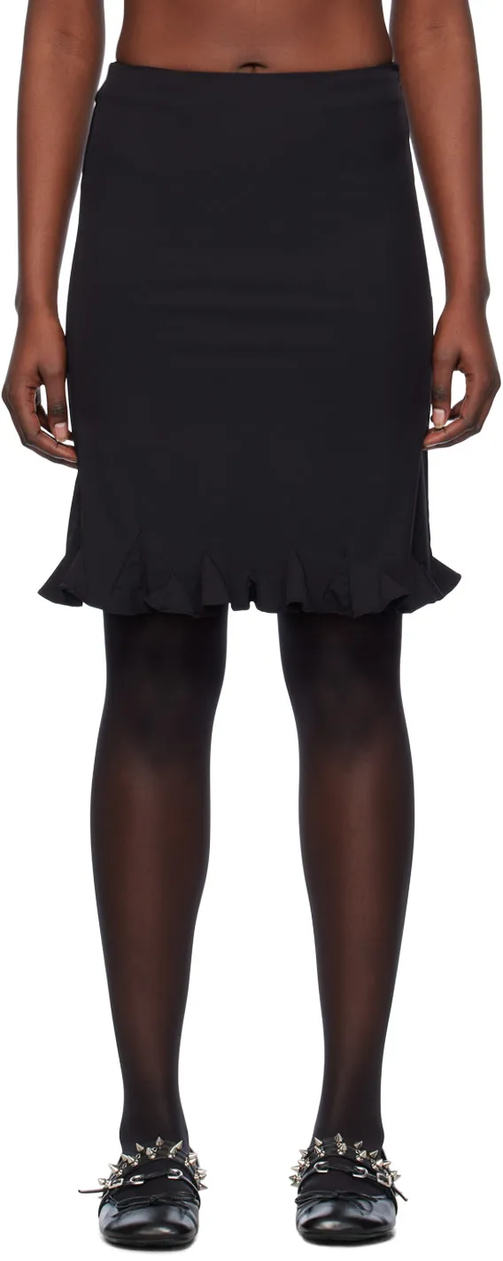Ruffle-Hem Miniskirt