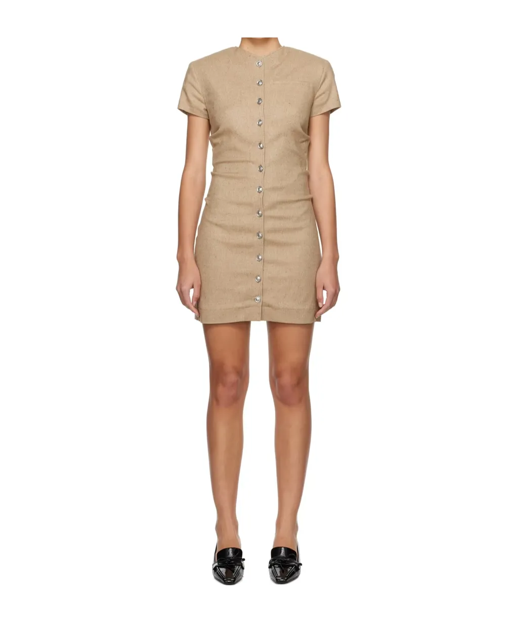 Button Mini Dress