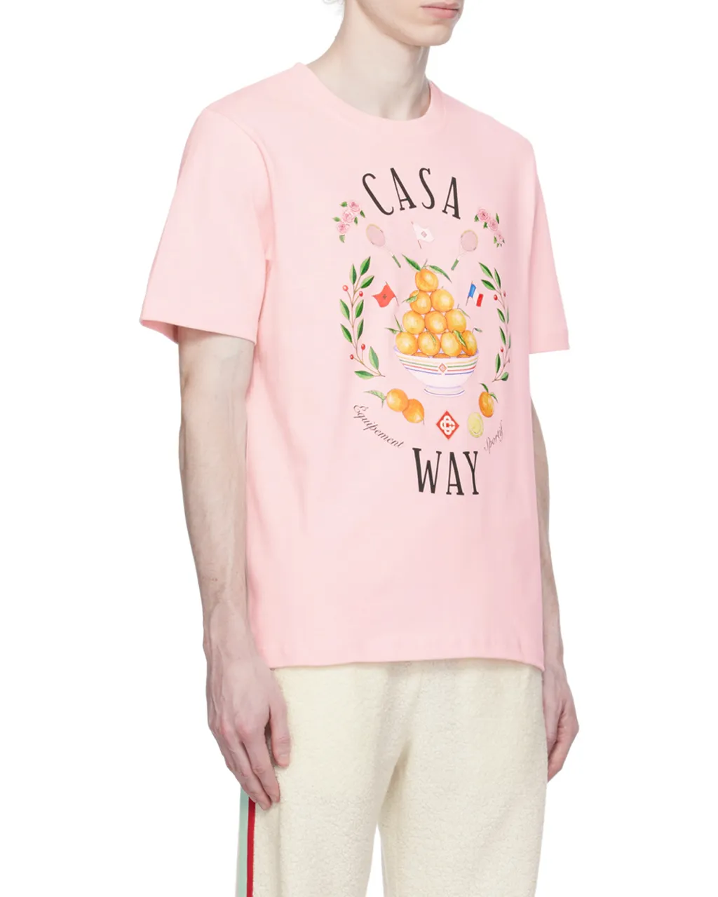 Round Collar Printed T-Shirt