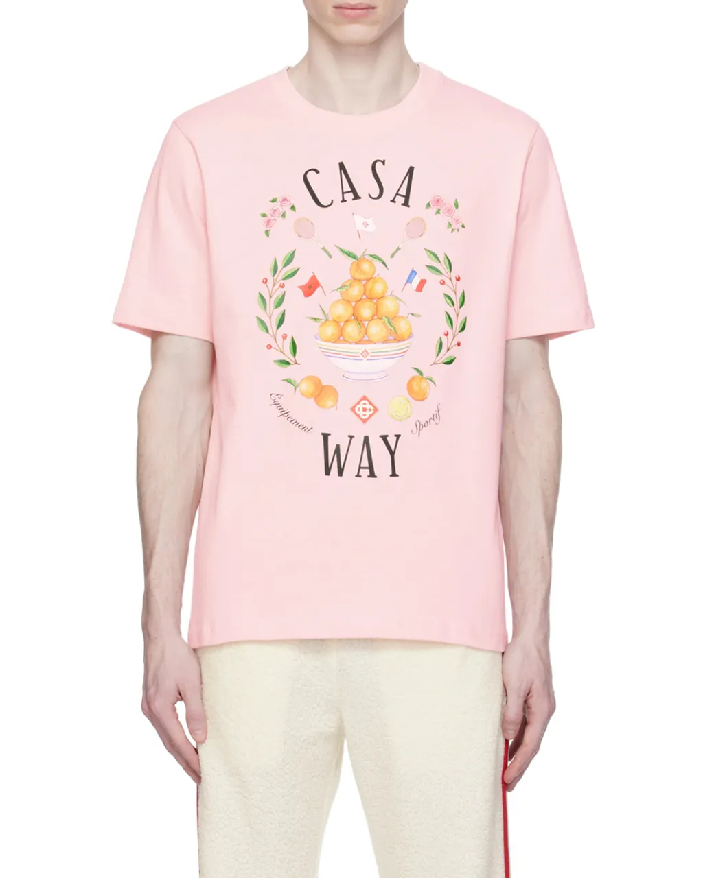 Round Collar Printed T-Shirt