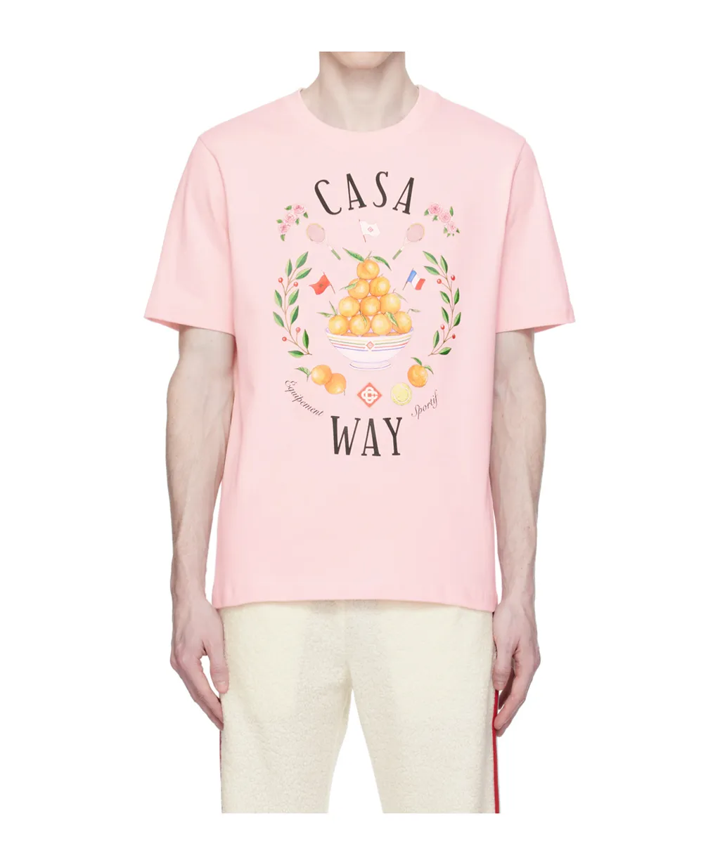 Round Collar Printed T-Shirt