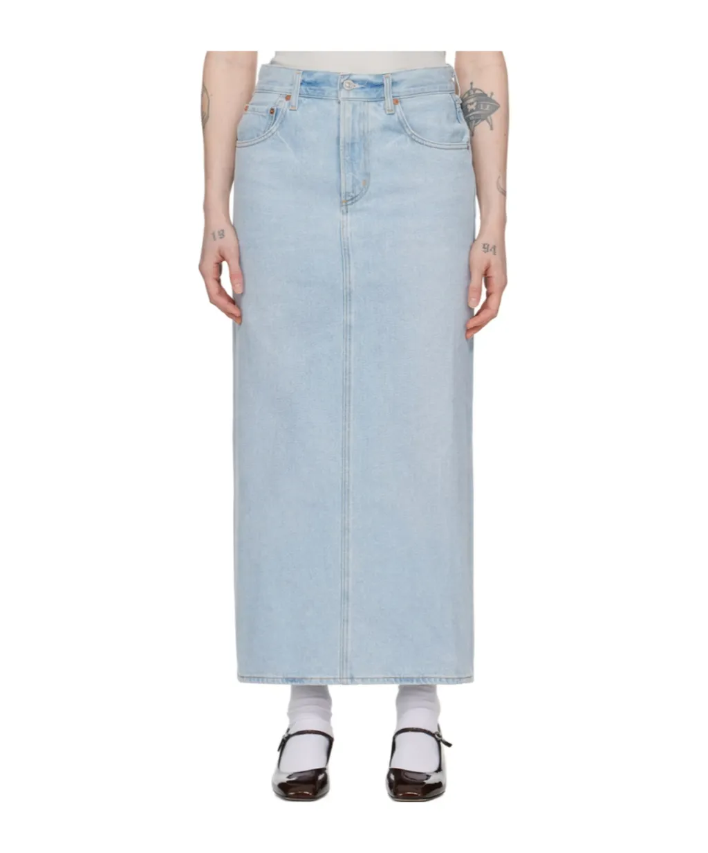 Verona Denim Maxi Skirt