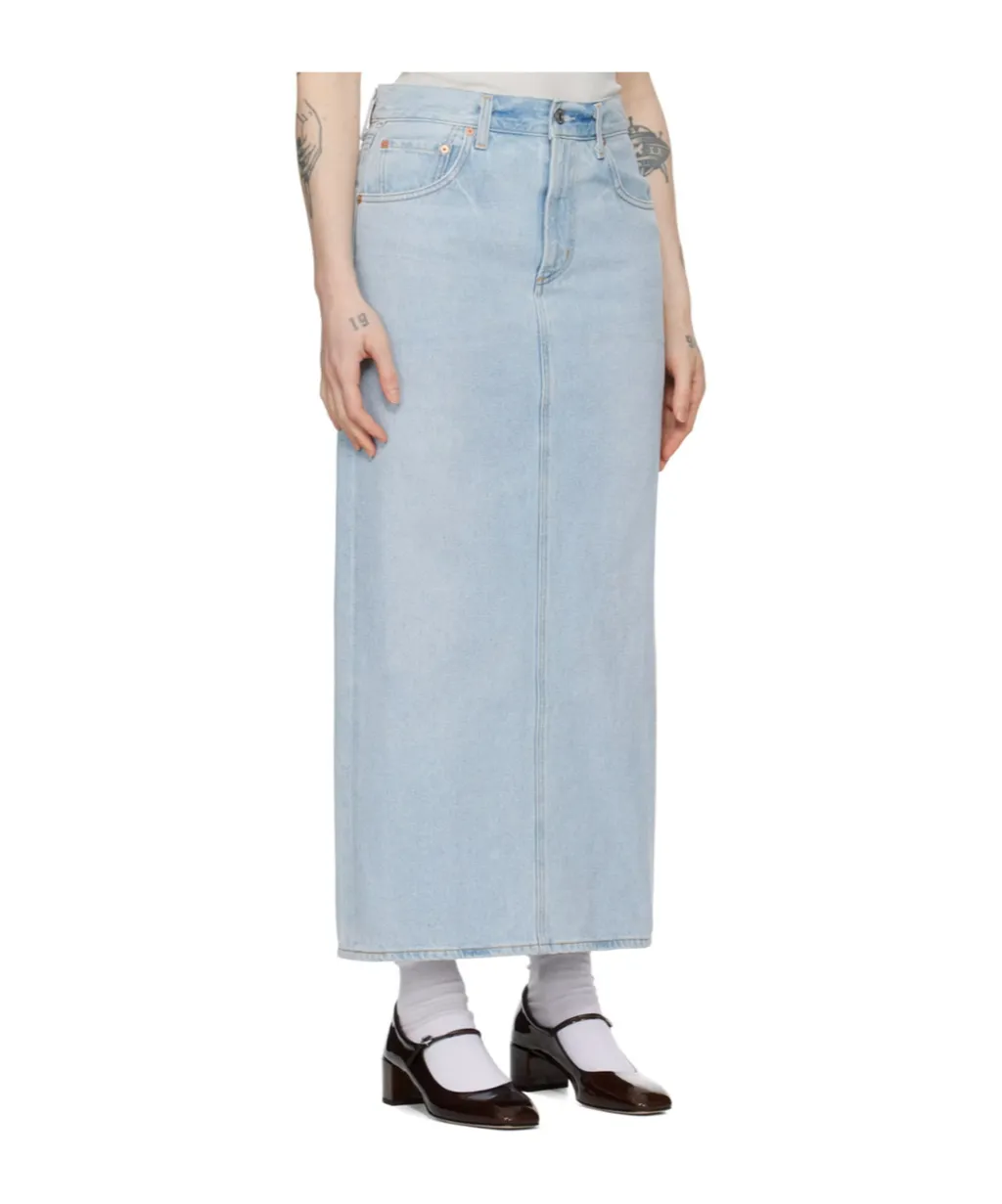 Verona Denim Maxi Skirt