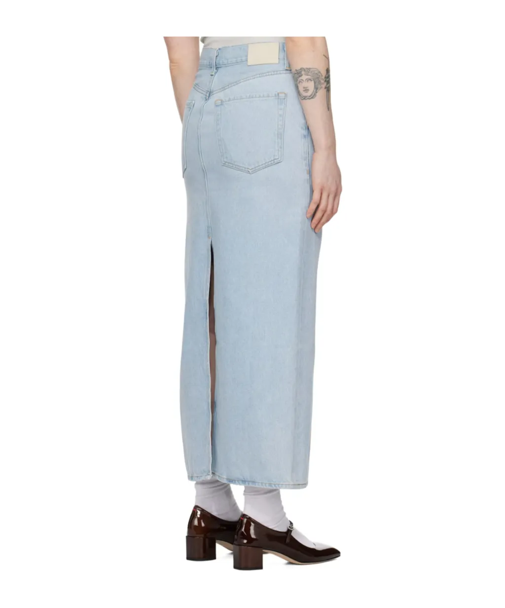 Verona Denim Maxi Skirt