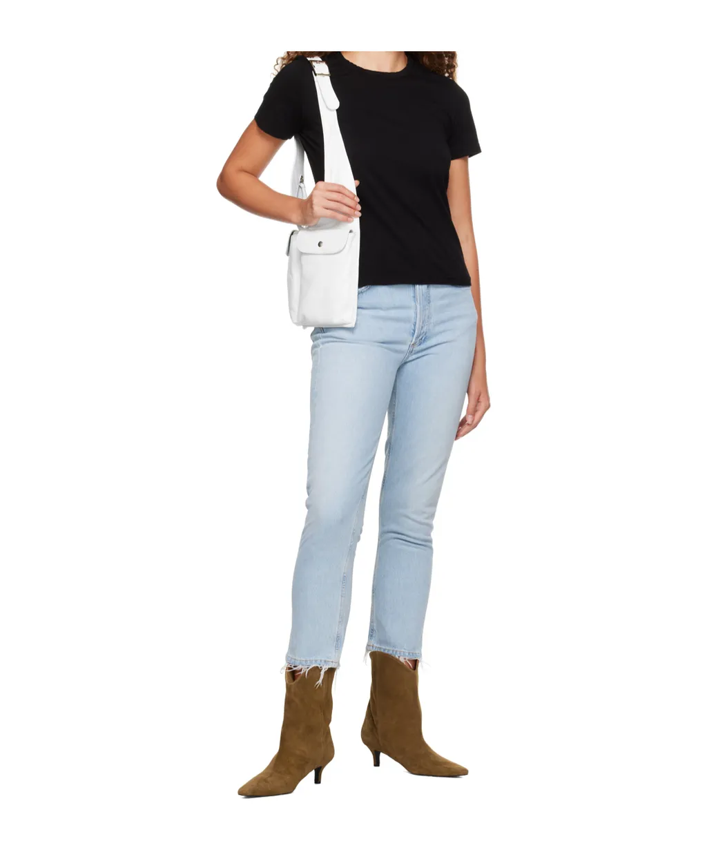High Waist Denim Trousers