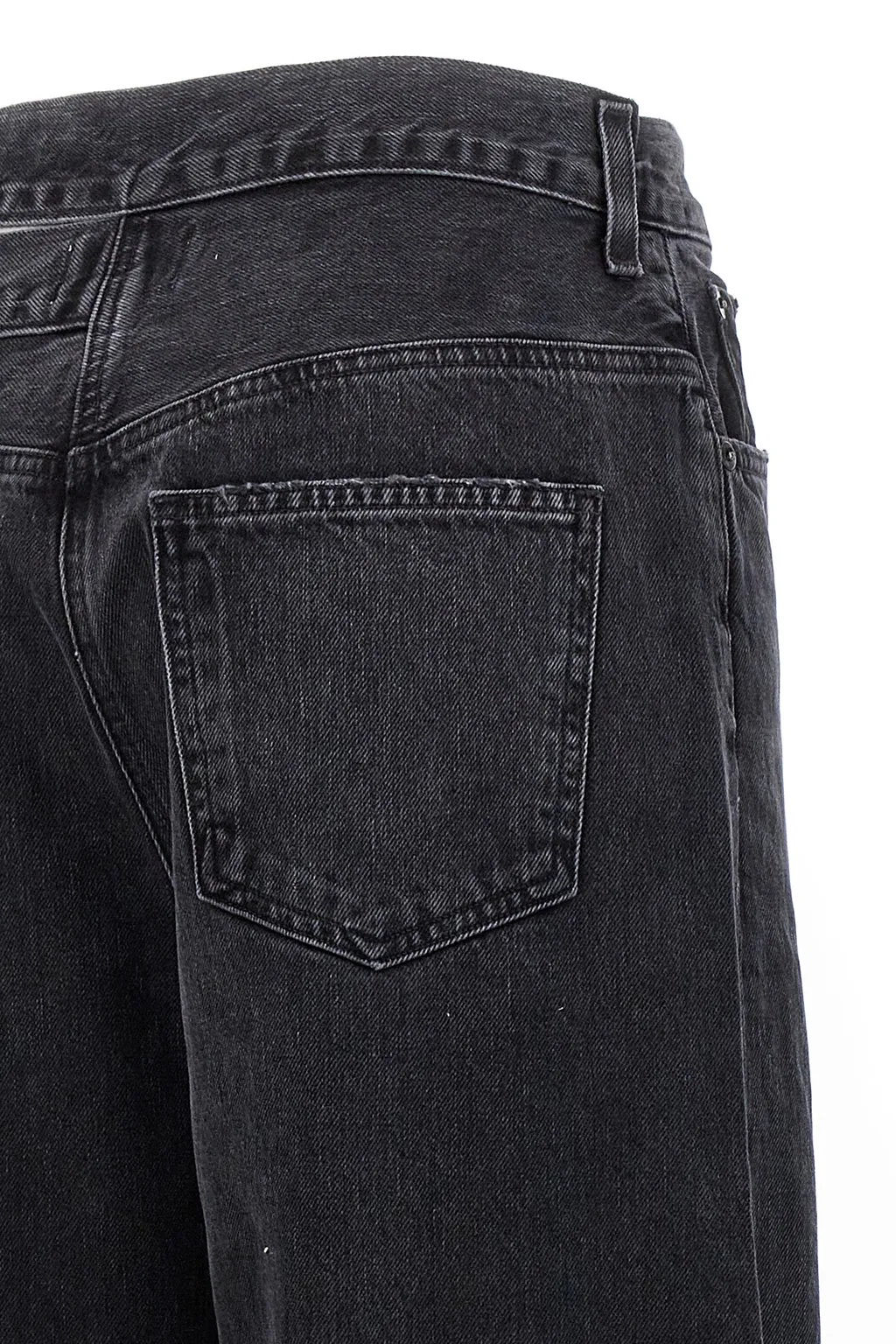 High Waist Denim Trousers