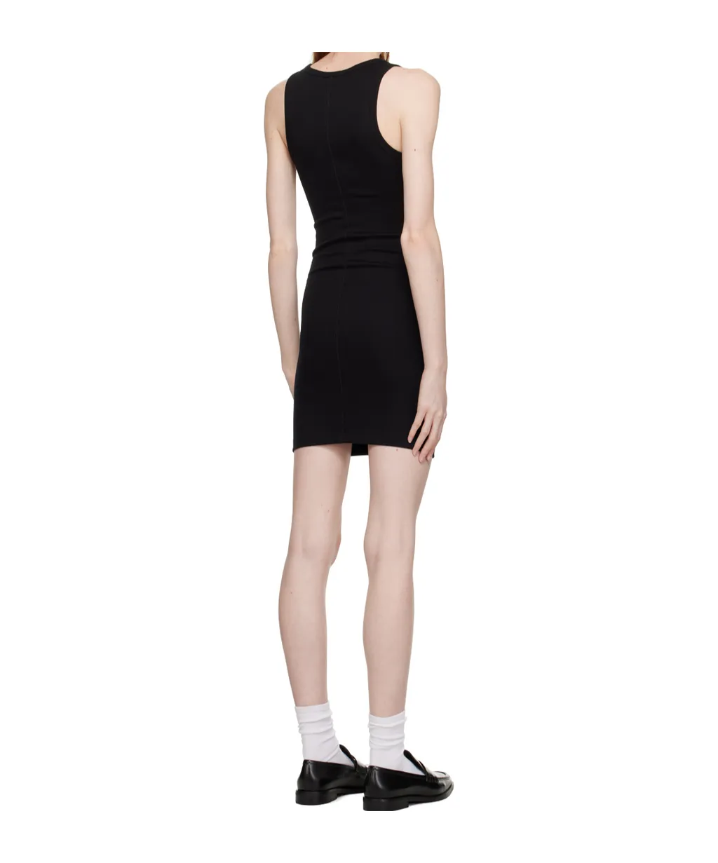 Stretch Ribbed-Knit Dress