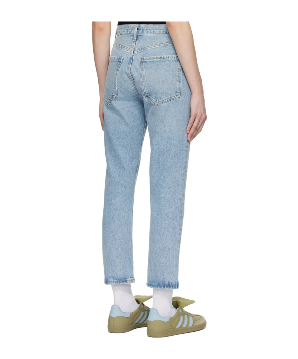 High Waist Denim Trousers