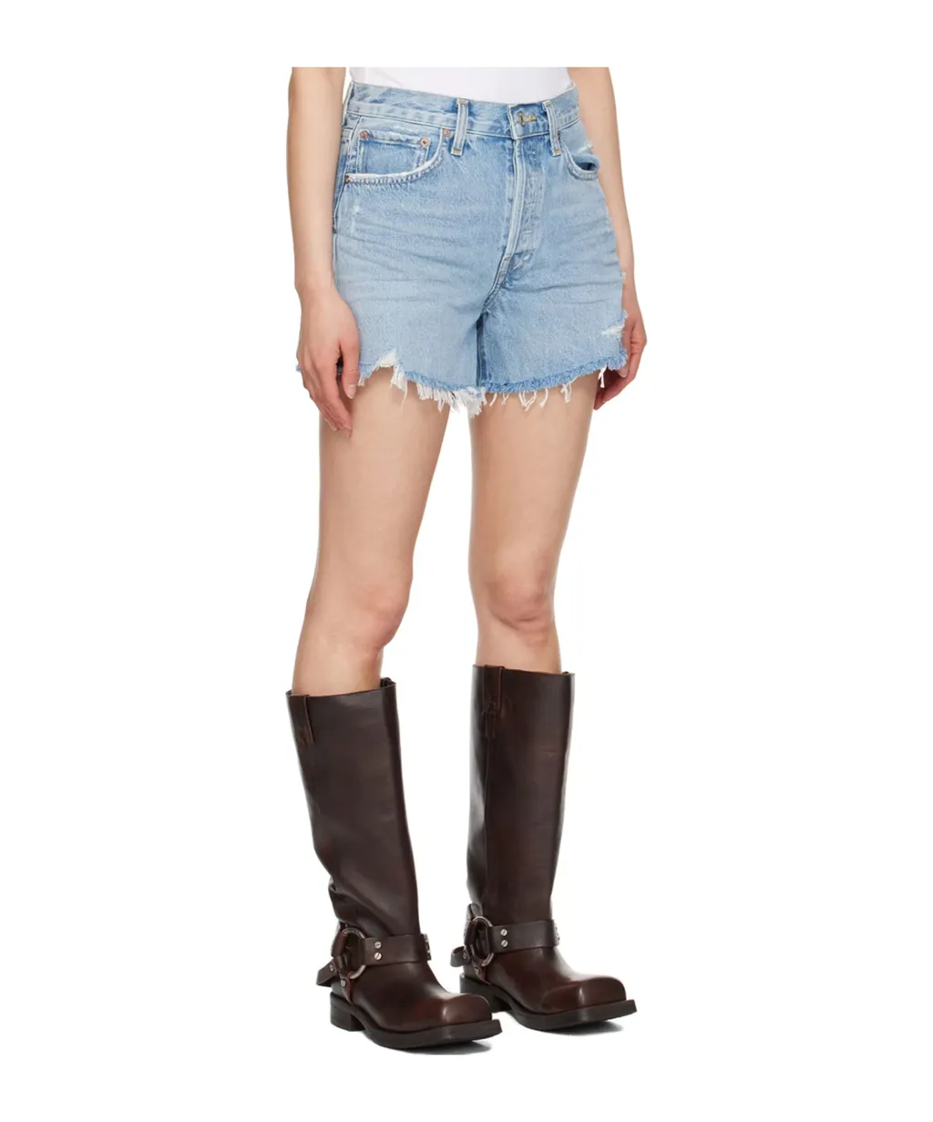 Parker High-Waisted Denim Shorts