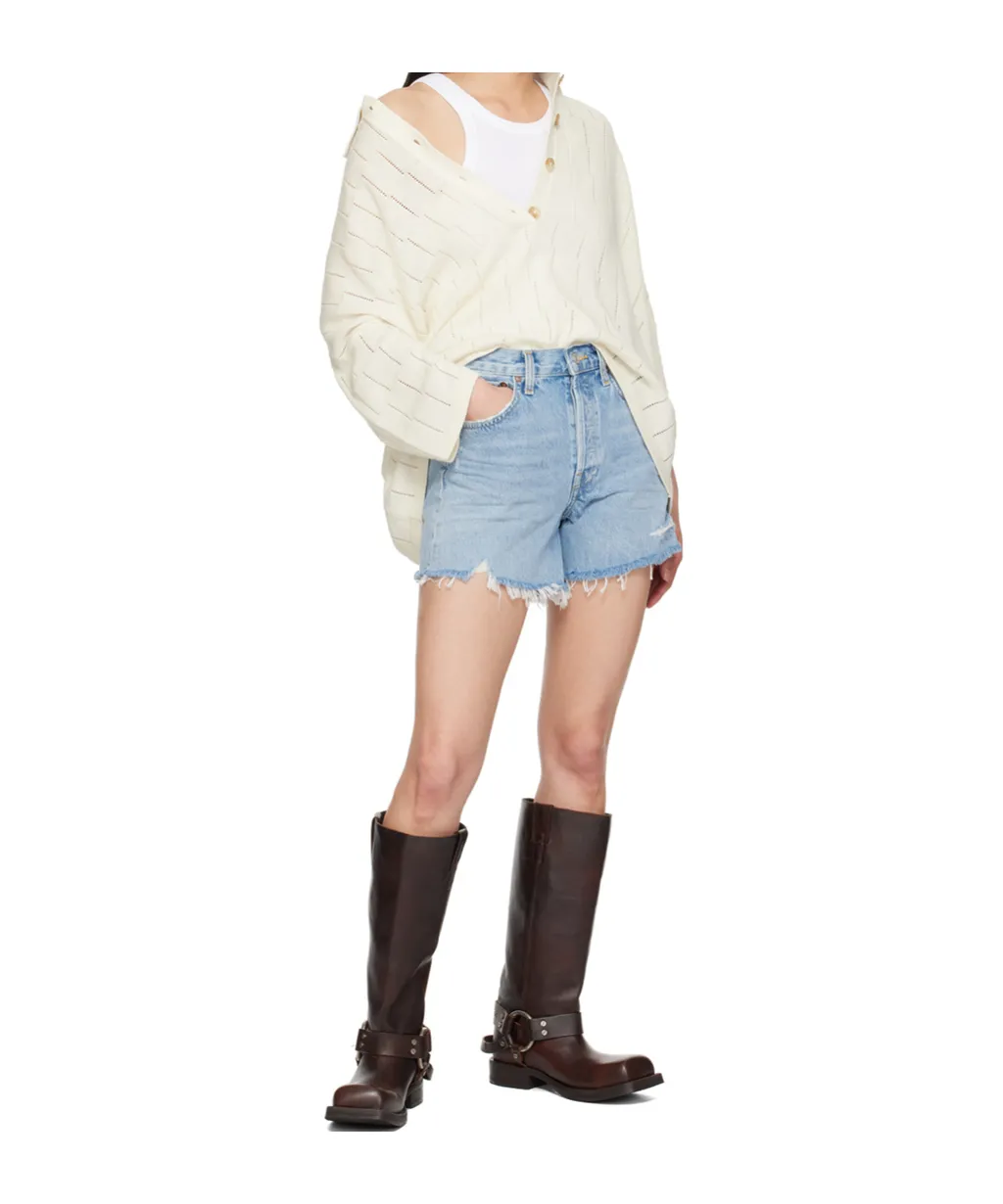Parker High-Waisted Denim Shorts