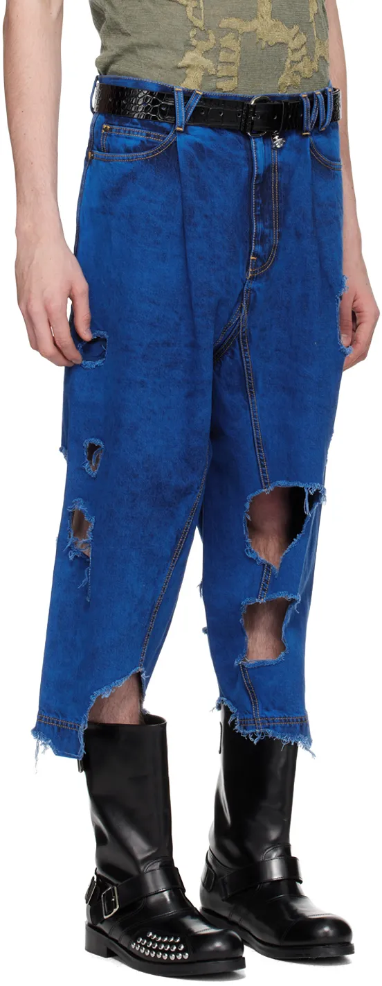 Pierced Detail Jeans