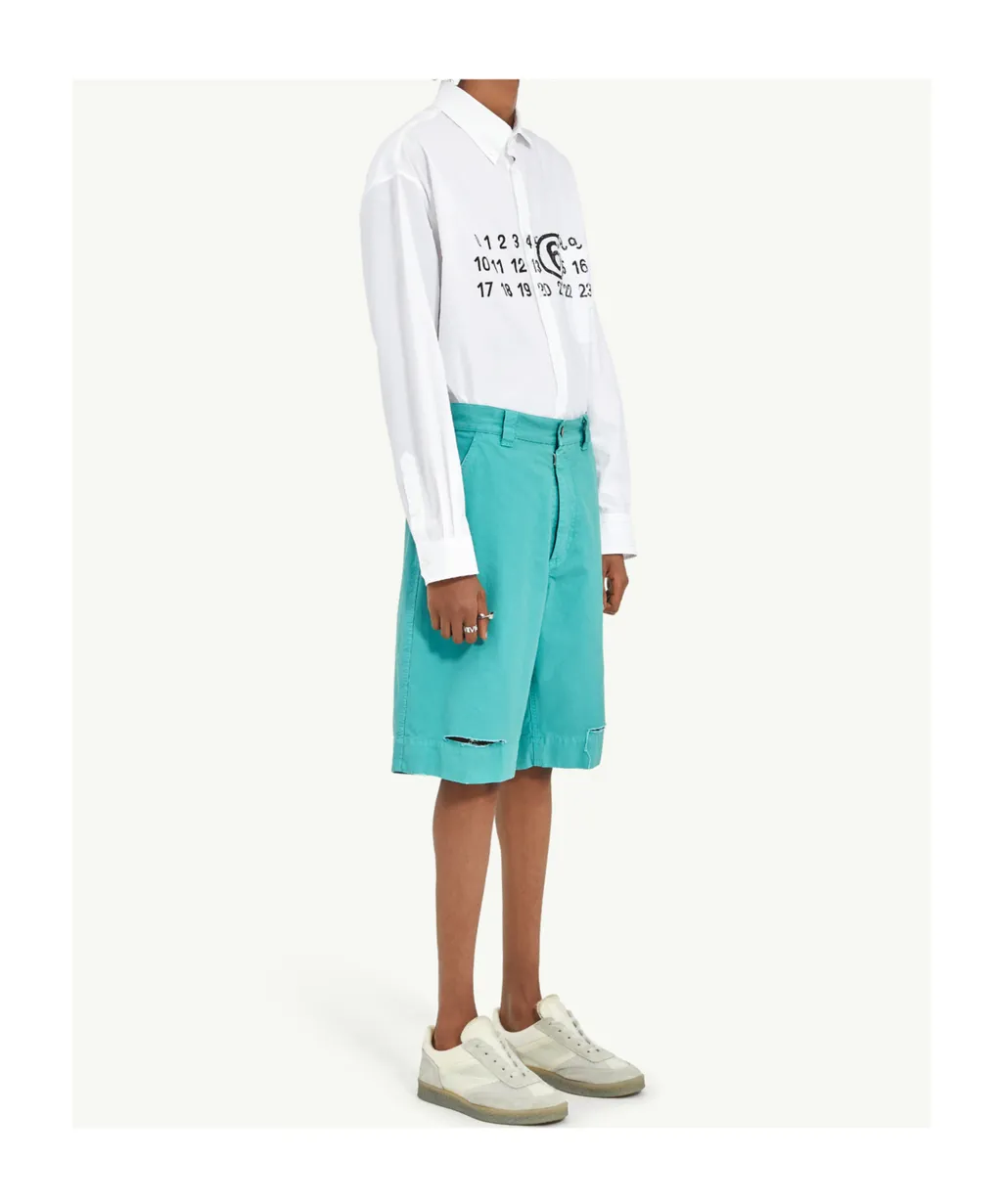 Cotton Canvas Shorts