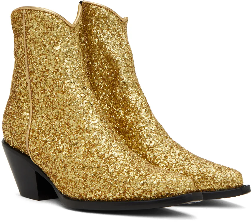 Sequined Ankle Boots