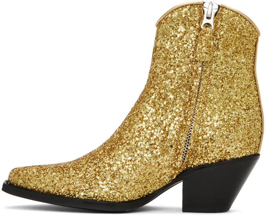 Sequined Ankle Boots