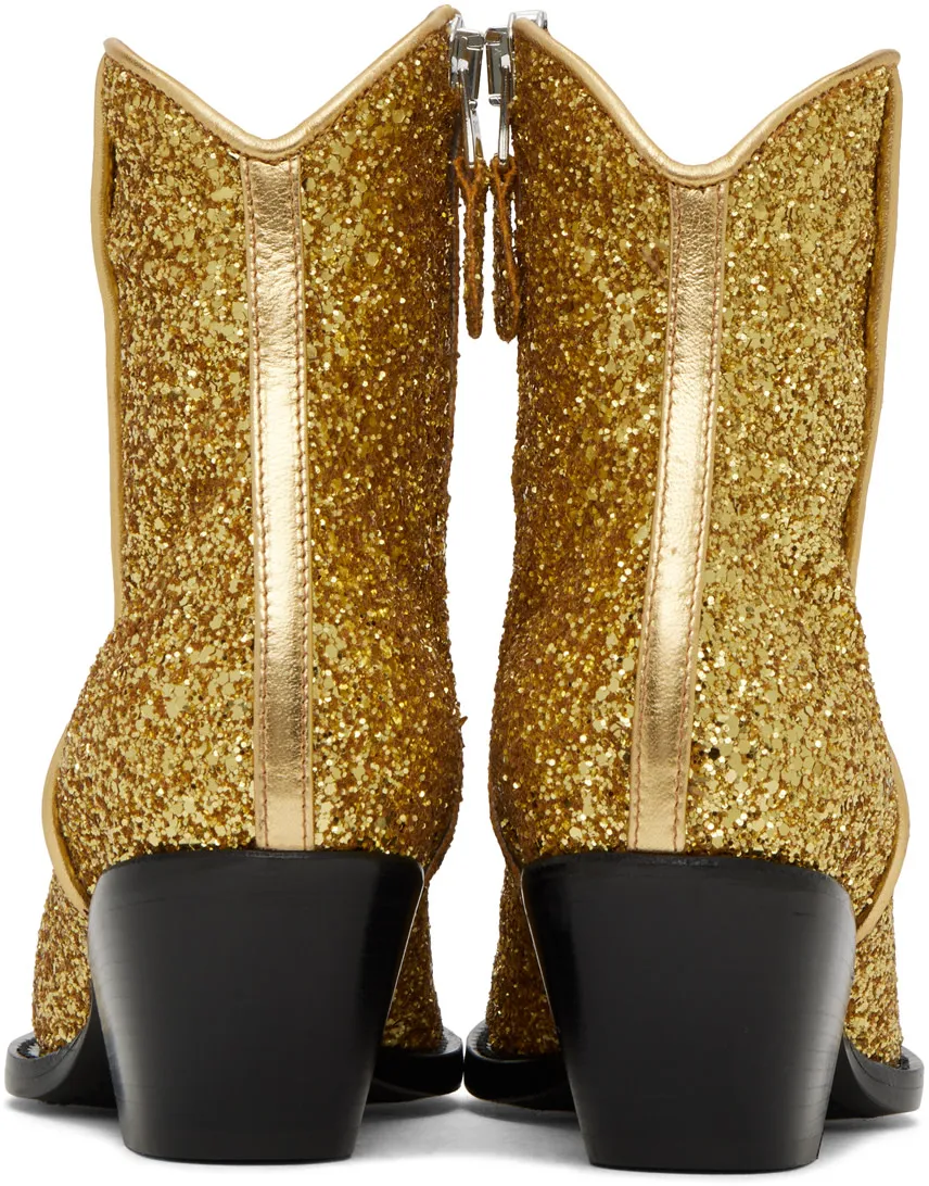 Sequined Ankle Boots