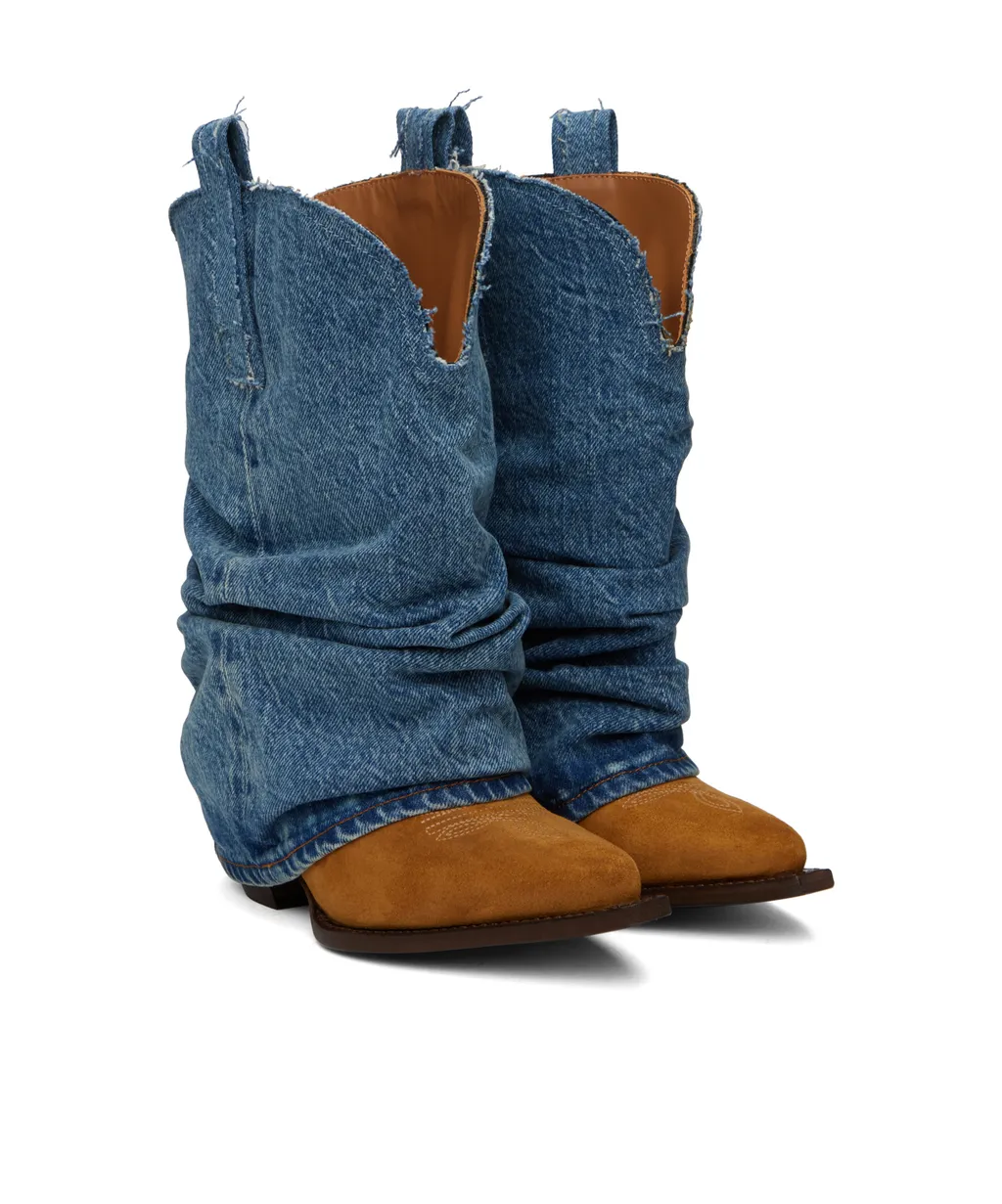 Square Toe Mid-Calf Boots