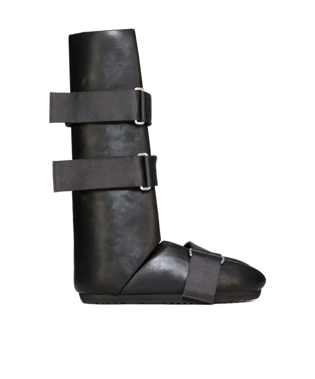 Splint Leather Knee Boots