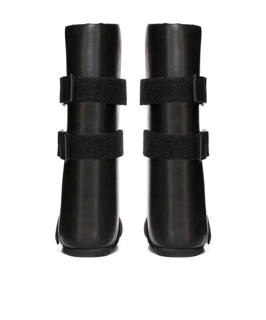 Splint Leather Knee Boots