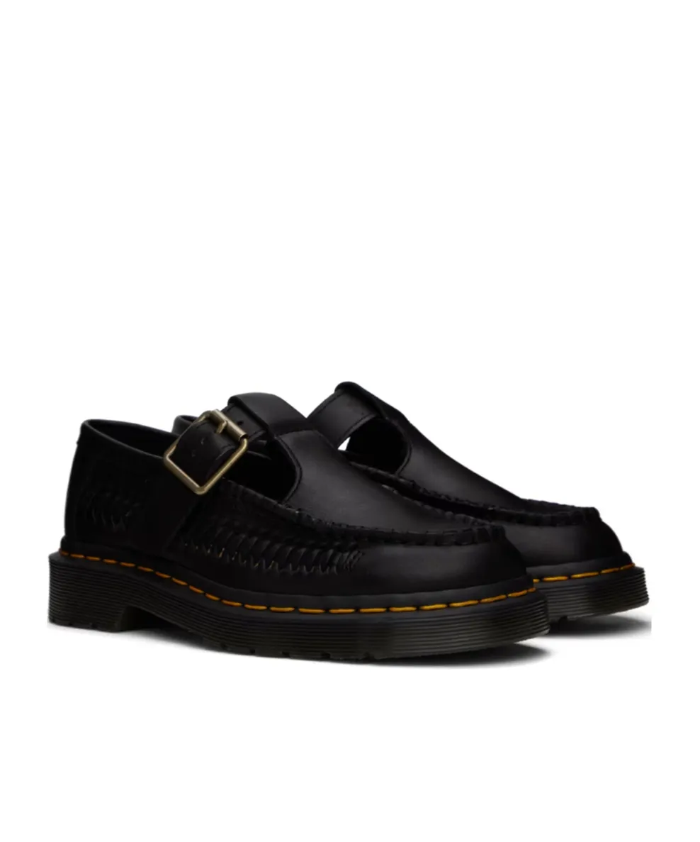 Pin Buckle Strap Loafers With Upper