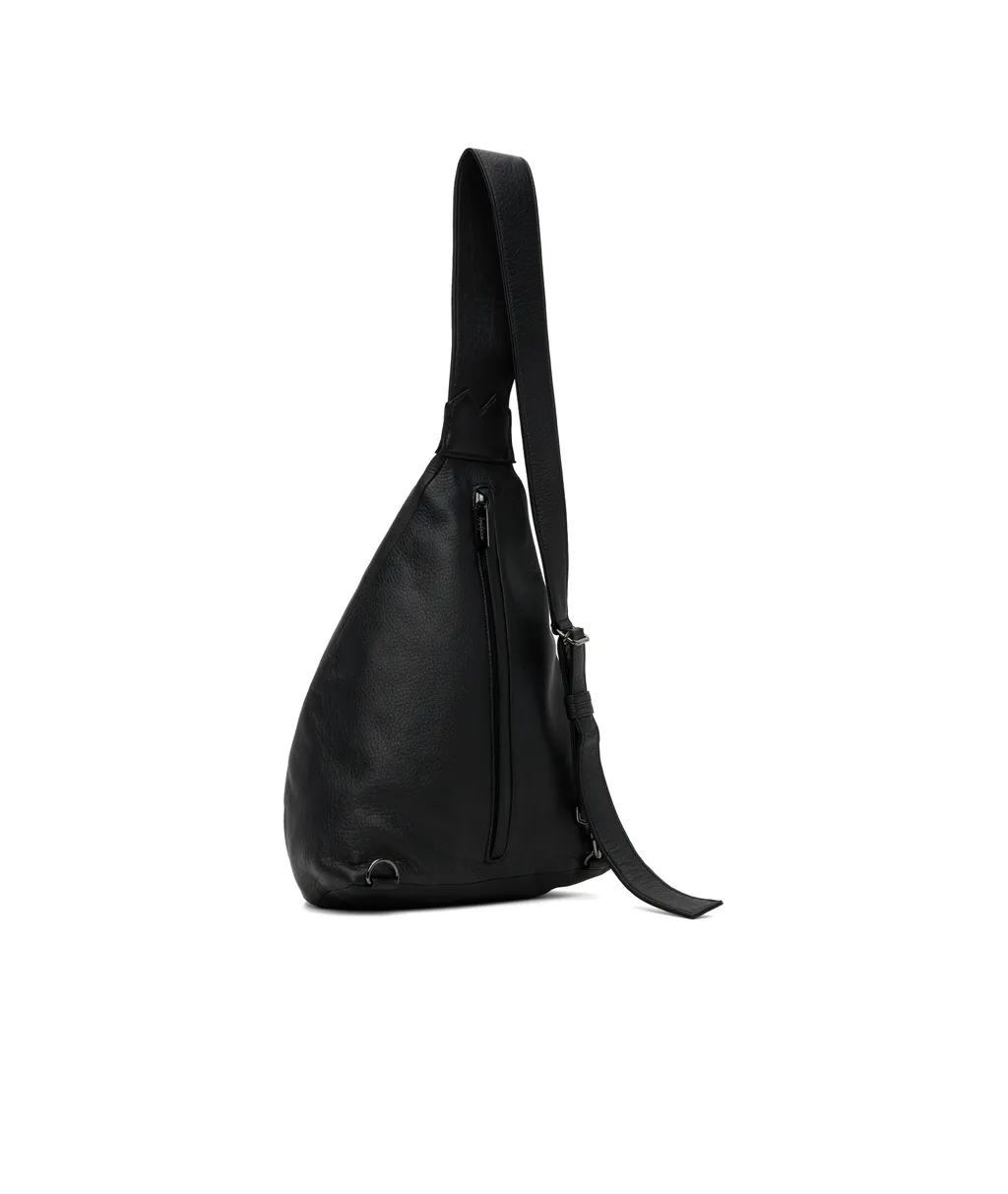 Discord Yohji Yamamoto Logo Embossed Single Strapped Shoulder Bag