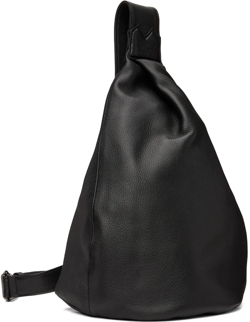 Discord Yohji Yamamoto Logo Embossed Single Strapped Shoulder Bag
