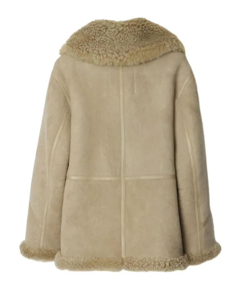 Burberry Shearling Zip-Up Jacket