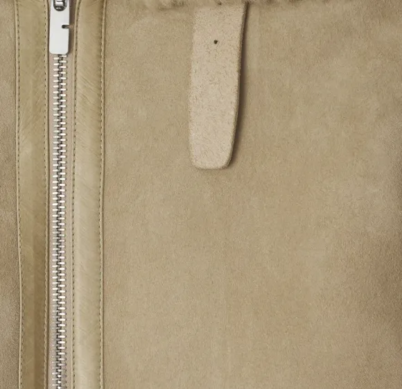Burberry Shearling Zip-Up Jacket