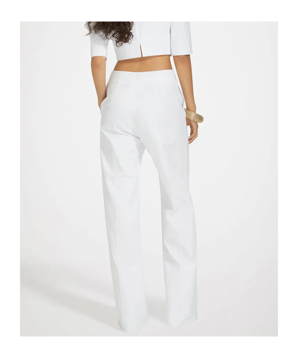 Patou High Waist Wide-Leg Tailored Trousers