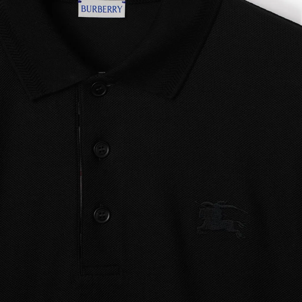 Long-Sleeve Cotton Polo Shirt