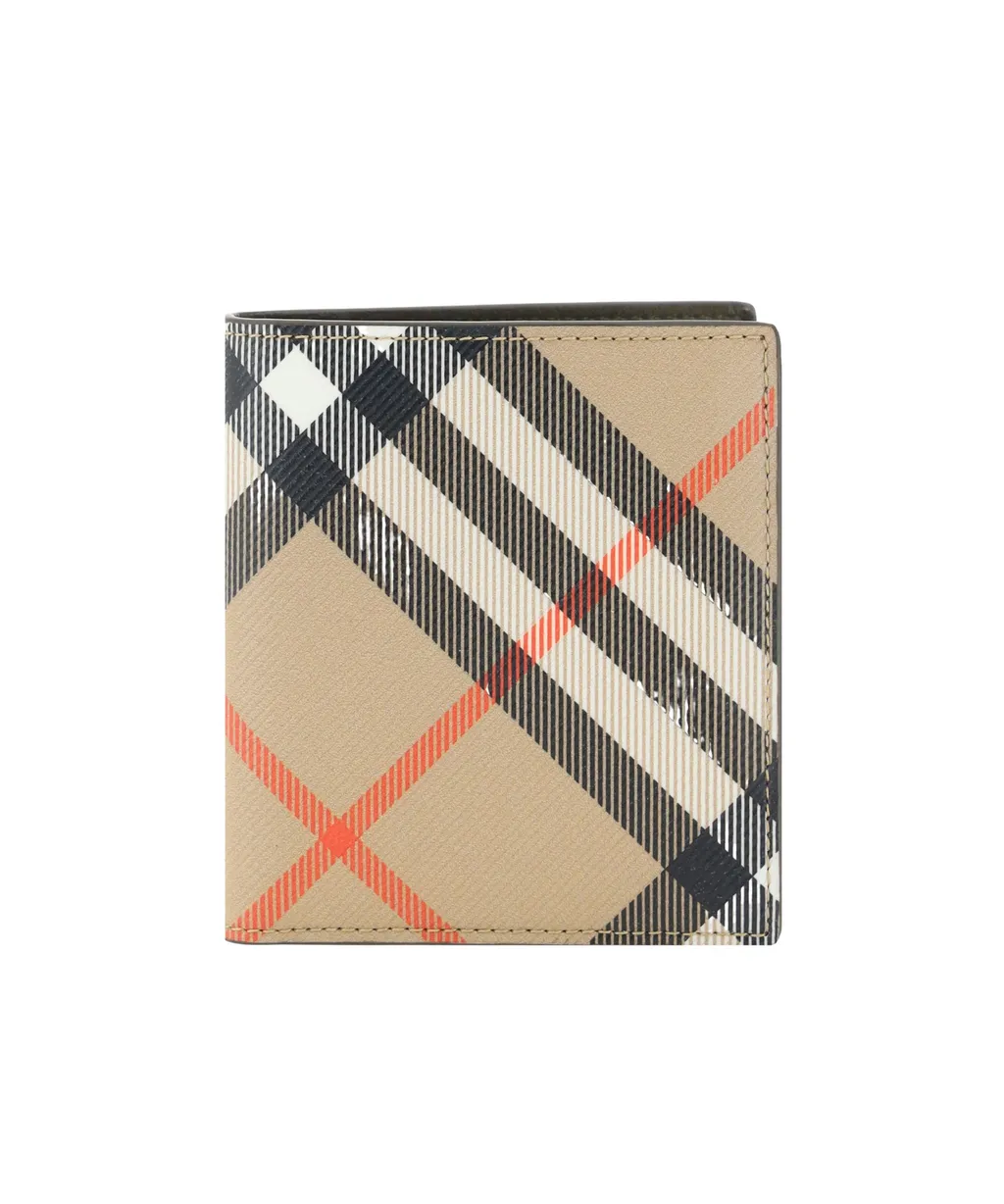 Burberry Check Printed Bi-Fold Wallet
