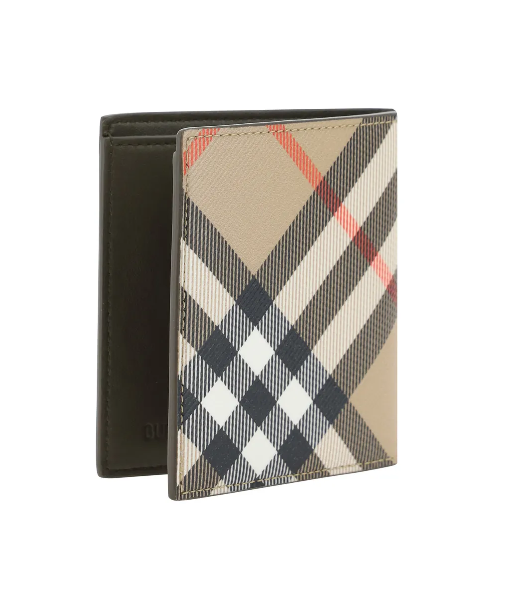 Burberry Check Printed Bi-Fold Wallet