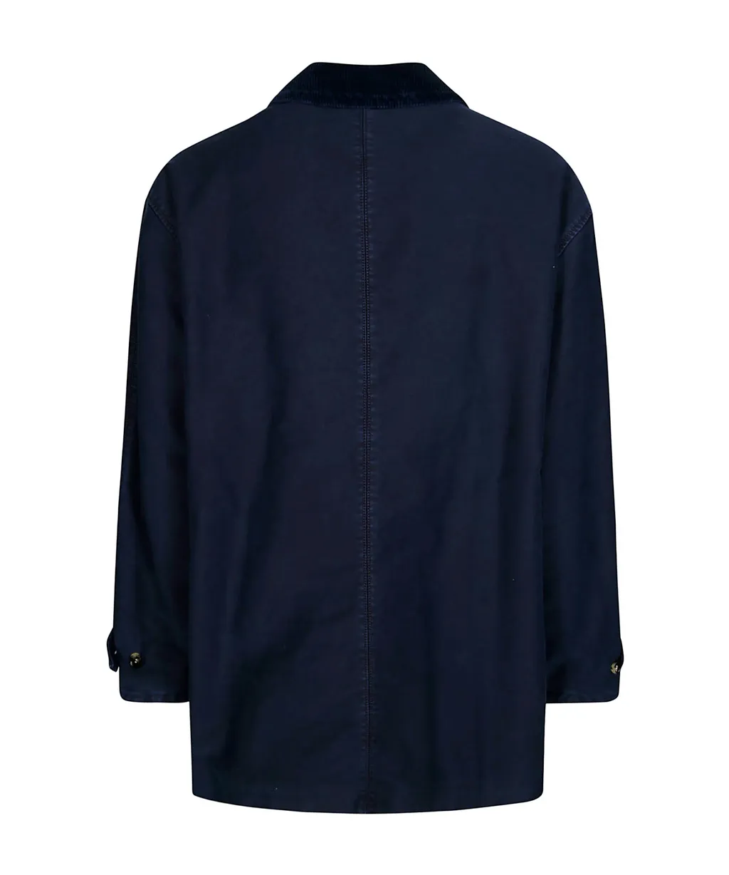 Marni Logo Patch Buttoned Coat
