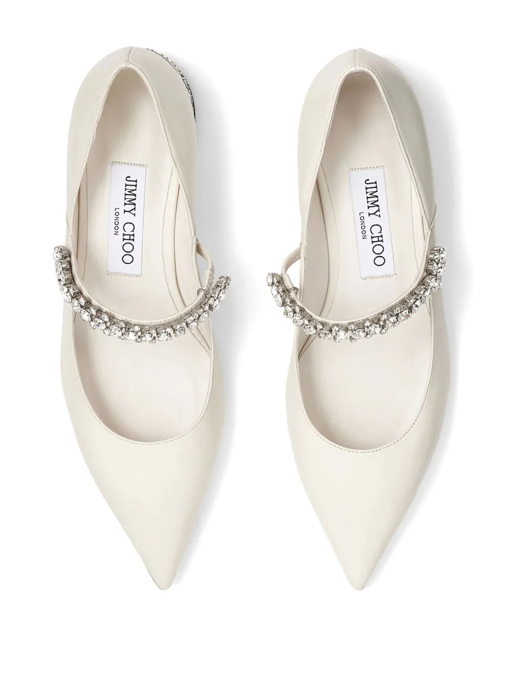 Jimmy Choo Bing Glittery Flat Shoes
