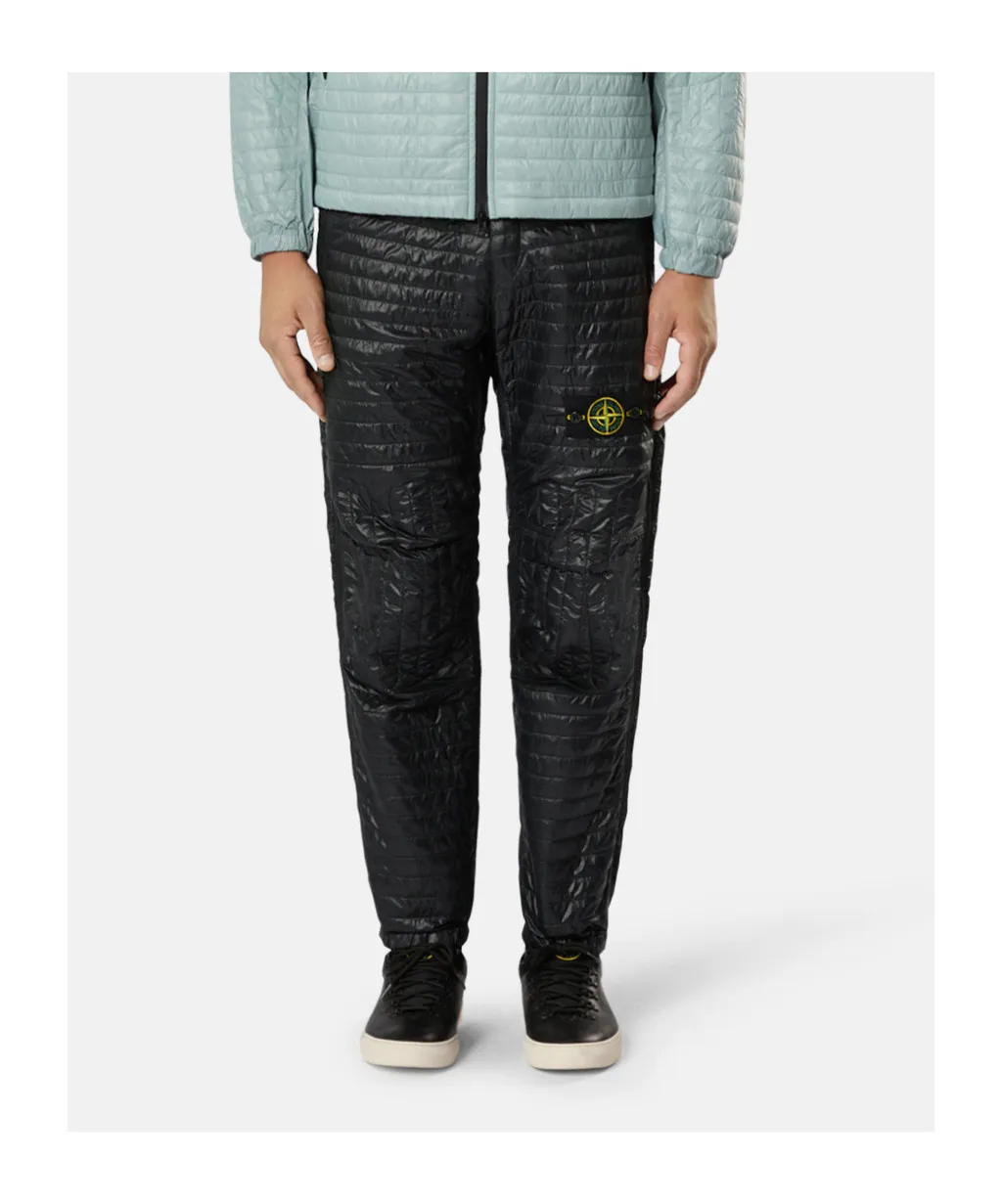 Stone Island Logo Patch Elastic Waist Pants