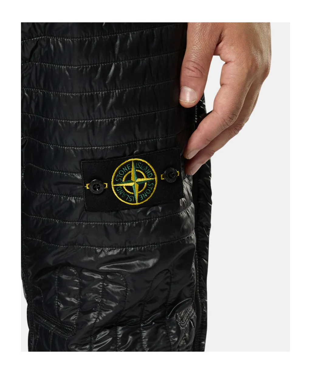 Stone Island Logo Patch Elastic Waist Pants