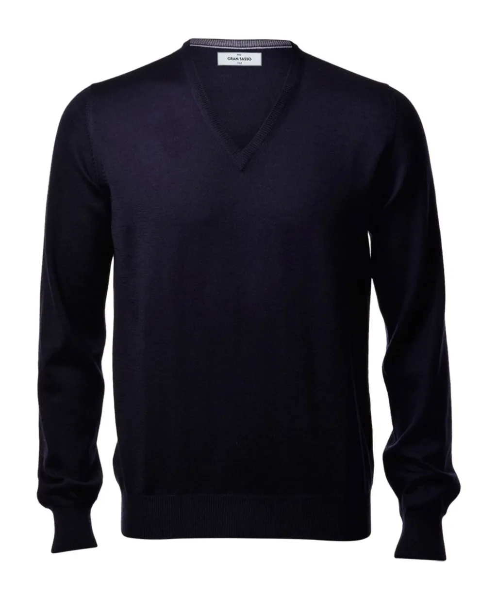 Gran Sasso V-Neck Knitted Pullover