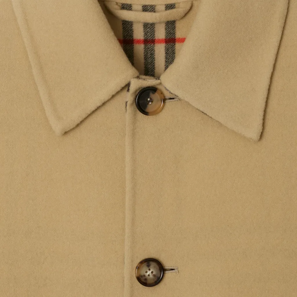 Mid-Length Wool Car Coat